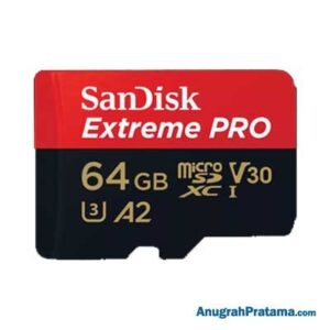 SANDISK Extreme PRO 64GB microSDXC UHS-I Card 170MB/s Memory with Adapter [SDSQXCY-064G-GN6MA]