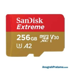 SANDISK Extreme 256GB Class 10 microSDXC UHS-I Card 160MB/s Memory [SDSQXA1-256G-GN6MN]