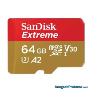 SANDISK Extreme 64GB Class 10 microSDXC UHS-I Card 160MB/s Memory With Adapter [SDSQXA2-064G-GN6AA]