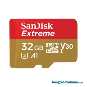 SANDISK Extreme 32GB Class 10 microSDHC UHS-I Card 100MB/s Memory [SDSQXAF-032G-GN6GN]