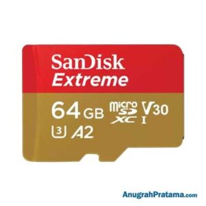 SANDISK Extreme 64GB Class 10 microSDXC UHS-I Card 160MB/s Memory For Mobile Gaming [SDSQXA2-064G-GN6GN]