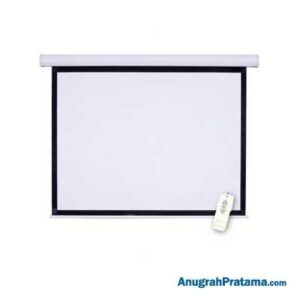 WORLD 84 Inch 1:1 Ratio Motorized Projector Screen - Tubular motor