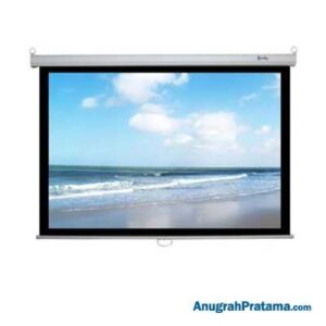 WORLD 60X60 Inch 1:1 Ratio Motorized Projector Screen - Glass Beaded