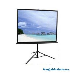 JK 84 Inch 1 : 1 Ratio Tripod Projector Screen (213 x 213 cm)