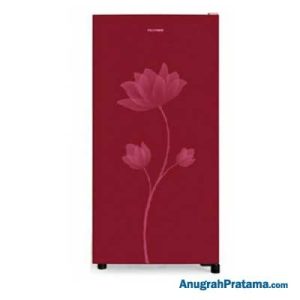 POLYTRON Beauty Metal Door 1 Pintu 180 liter PRB 189R- Red