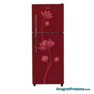 POLYTRON Beauty metal door 2 pintu 210 liter PRB 219R - Maroon