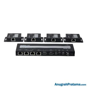 ATEN 4-Port 4K HDMI Cat 6 Splitter with Receivers (VS1824KIT)