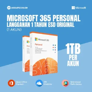 MICROSOFT 365 Personal Langganan 1 Tahun ESD Original
