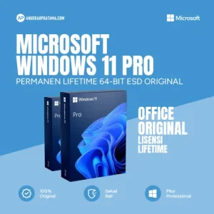 MICROSOFT Windows 11 Pro Permanen Lifetime 64-bit ESD Original