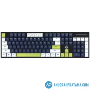 FANTECH MORI ATOM104S MK878S Mechanical Keyboard - Blue White (Red Switch)