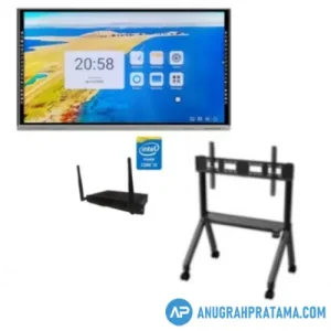 ICE Board E2 Series 65 Inch Interactive Flat Panel With Camera AI + OPS i5 (8-256) and Stand