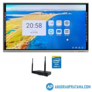 ICE Board E2 Series 75 Inch 4K UHD Interactive Flat Panel With Camera AI + OPS i5 (8-256) + Stand