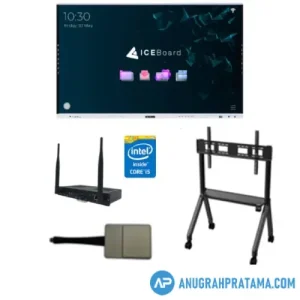 ICE Board E3 Series 65 Inch 4K UHD Interactive Flat Panel with OPS i5 (8-256) and Wireless Screenshare Kit