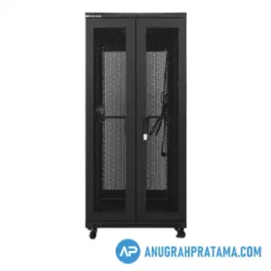 INDORACK IR8027D Standing Close Rack 27U 19 Inch 800mm Depth Double Perforated Door