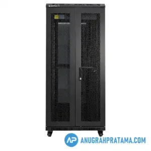 INDORACK IR9027D Standing Close Rack 27U 19 Inch 900mm Depth Double Perforated Door