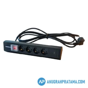 INDORACK PDU4G2 Desktop Power Distribution 4 Outlet Germany With 1 USB Port 2.1A And Type C 20W