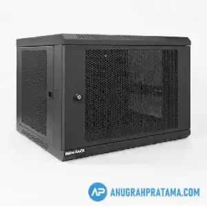INDORACK WIP5508S Wallmount Rack 8U 19 Inch Depth 550mm Single Perforated Door