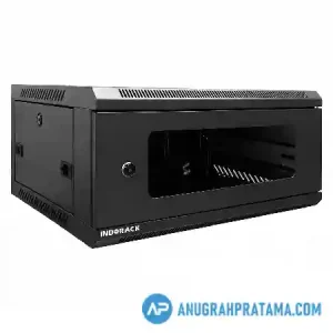 INDORACK WR5004S Wallmount Rack 4U 19 Inch 500mm Depth Single Glass Door