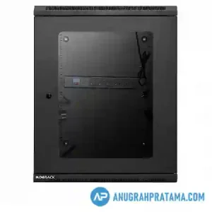 INDORACK WR5012S Wallmount Rack 12U 19 Inch 500mm Depth Single Glass Door